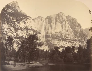 Yosemite Falls, Rivierzicht, 2637 voet, 1861