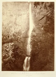 Multnomahwatervallen, Columbia River, Oregon, 2500 voet.