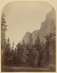 Omtrekzicht van de Half Dome - 4967 voet, Yo Semite