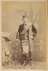 Portret van een man in Schotse klederdracht