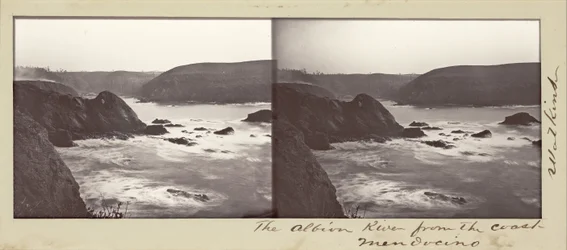 De Albion Rivier vanaf de Kust, Mendocino