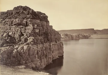 [The Dalles, uitersten van hoog- en laagwater, 92 voet] / [Kop van de Dalles, Columbia River, Oregon]