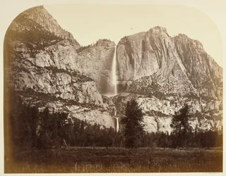 Yosemitewatervallen (vooraanzicht), 2477 voet.