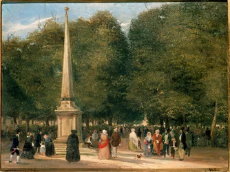 Bloemenfeest voor San Foca viering in Milaan 20/04/1845