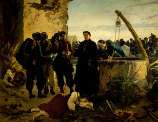 Anna Cuminello dood gevonden dagen na de slag bij San Martino in 1859, door Carlo Ademollo