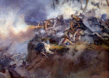 De slag bij San Martino op 24 juni 1859 (detail)