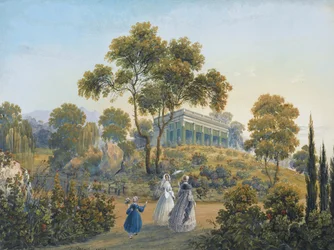 Uitzicht op Miskhor, ca. 1842