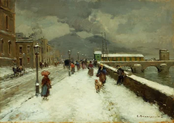 Een stormachtige winterdag