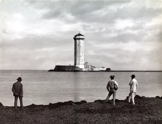 Marzocco Toren in Livorno, Italië, c.1890