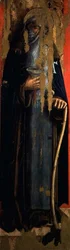 St. Antonius Abt, linker paneel van het tweede drieluik van de Valle Castellamo