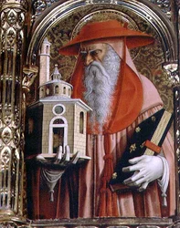 St. Hiëronymus (detail) van het Sant