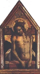 De Verrezen Christus, detail van het San Silvestro polyptiek