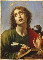 De heilige Johannes de Apostel. Schilderij van Carlo Dolci (1616-1686)