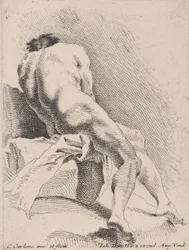 Academische studie, gezien van achteren, 1725-75