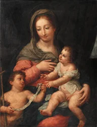 Madonna met kind en de jonge Johannes de Doper