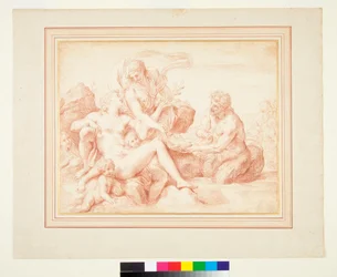Een Triton brengt geschenken aan Venus