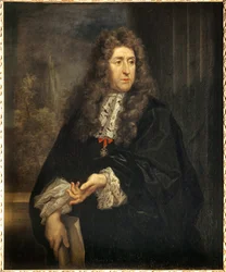 Portret van Andre Le Notre (1613-1700), ontwerper van de tuinen van de koning