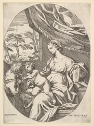 De Maagd en het Kind met de Jonge Johannes de Doper, 1647