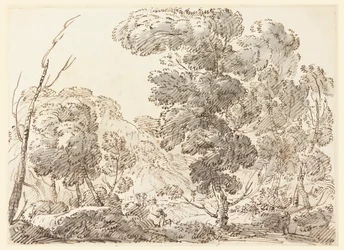 Tekening, Weg in een bergachtig land, 1770-1786