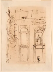 Tekening, schetsen en script, 1765