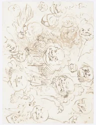 Tekenen, Studies van hoofden, 1760-80