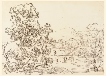Tekening, Boslandschap, 1750-1770