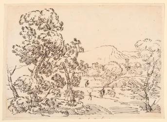 Tekening, Boslandschap, 1750-1770