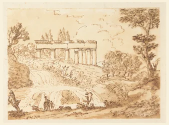 Landschap met Tempelruïnes