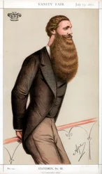 Een conservatieve whip, 1871