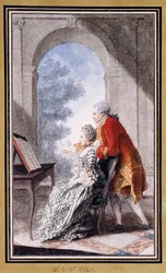 John Wilkes en Miss Gertrude Carmontelle