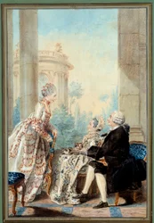De heer en mevrouw de Saint Vast en juffrouw de Beauregard