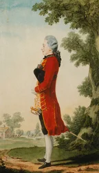 De Baron de Talleyrand, in een Landschap