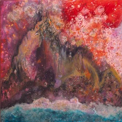 Celestial Mountain, 2006 (gemengde techniek op doek)