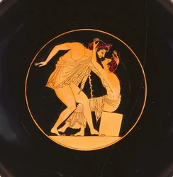 Wijnbeker met pentathleten, 505-500 v.Chr.