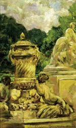 Jardin de la Fontaine in Nîmes, Frankrijk