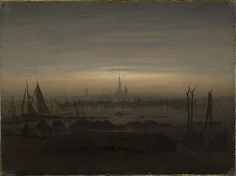 Greifswald in Maanlicht