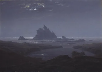 Rotsachtig rif aan de kust
