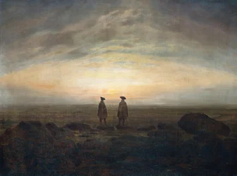 Twee mannen aan zee