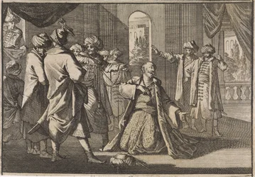 Emir Fakardin smeekt sultan Murat IV om zijn leven, 1633