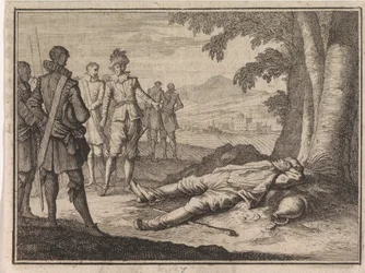 Filips de Goede vindt een beschonken boer onder een boom