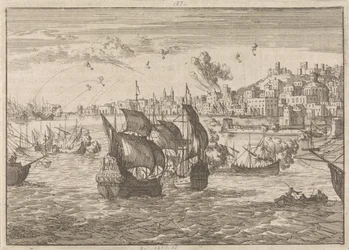 Genua gebombardeerd door de Franse vloot, 1684