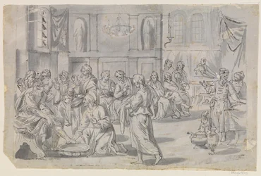 De voetwassing van de apostel Petrus