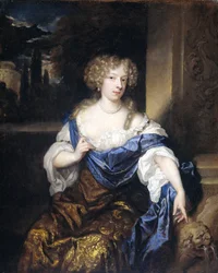 Portret van Helena Ctaharina de Witte (1661-95), echtgenote van Iman Mogge, heer van Haamstede