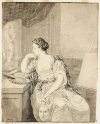Portret van Madame de Poullain