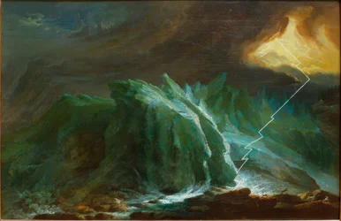 Onweer en Bliksem bij de Onderste Grindelwaldgletsjer