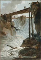 Waterval in het Mühletal