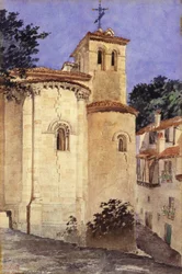 Kerk in Segovia, Spanje, 1920