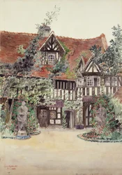 De Kleinere Binnenplaats, Hotel Guilleaume le Conquerant, Dives, Frankrijk, 1924