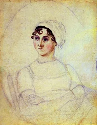 Jane Austen (1810) gerestaureerd en geremastered door Amano1