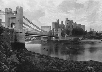 Conway Castle en Bruggen, ca. 1896